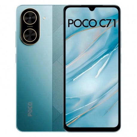 Celular Xiaomi Poco C71 64GB 4GB RAM Dual SIM Tela 6.88" - Azul (Global)