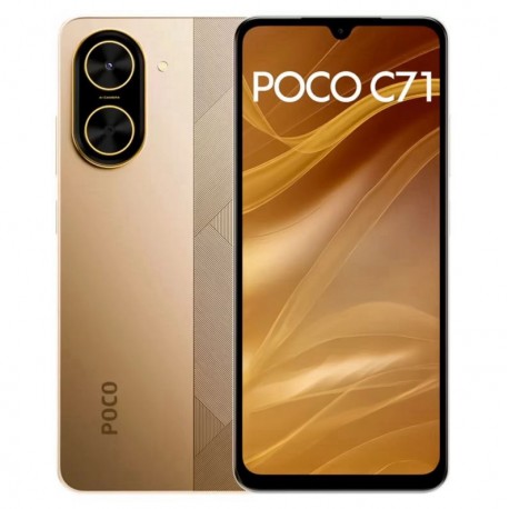 Celular Xiaomi Poco C71 64GB 4GB RAM Dual SIM Tela 6.88" - Dourado (Global)