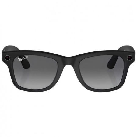 Óculos de Sol Smart Ray-Ban Meta Wayfarer RW4008 - F Matte Black/L Polar Gradient Graphite