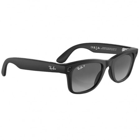 Óculos de Sol Smart Ray-Ban Meta Wayfarer RW4006 - F Matte Black/L Polar Gradient Graphite