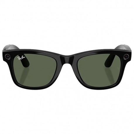 Óculos de Sol Smart Ray-Ban Meta Wayfarer RW4012 Gen2 - F Shiny Black/L G15 Green