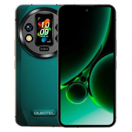 Celular Oukitel WP200 Pro 5G 1TB 24GB RAM Dual SIM NFC Pantalla 6.7" - Green
