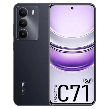 Celular Realme C71 RMX3943 5G 128GB 6GB RAM Dual SIM Tela 6.67" 50MP - Negro (Anatel)