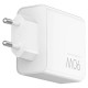 Carregador Xiaomi HyperCharge Power Adapter 90W USB-A/USB-C - Branco