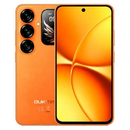 Celular Oukitel P2 Plus 5G 256GB 12GB RAM Dual SIM NFC Tela 6.7" - Laranja