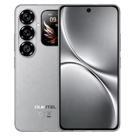 Celular Oukitel P2 Plus 5G 256GB 12GB RAM Dual SIM NFC Tela 6.7" - Cinza
