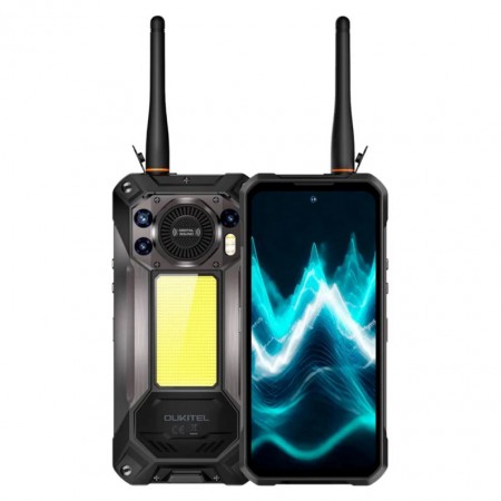 Celular Oukitel WP61 Plus 512GB 12GB RAM Dual SIM Tela 6.78" - Preto