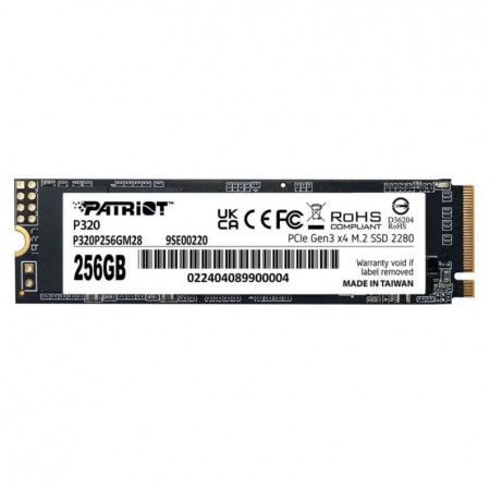 SSD M.2 Patriot 256GB NVMe PCIe Gen 3 - P320P256GM28