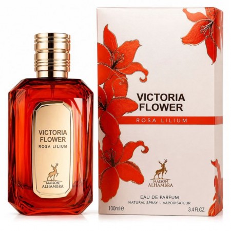 Perfume Maison Alhambra Victoria Flower Rosa Lilium Eau de Parfum Femenino 100ml