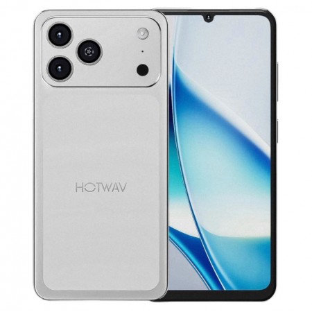Celular Hotwav A17 Pro Max 64GB 3GB RAM Dual SIM Tela 6.75" - Prata (Global)