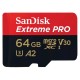Tarjeta de Memória Micro SD Sandisk Extreme Pro U3 64GB 200MBs - SDSQXCU-064G-GN6MA