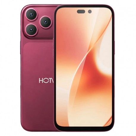 Celular HOTWAV A18 Pro Max 128GB 4GB RAM Dual SIM 6.65" 48MP Con Auricular - Burgundy Red