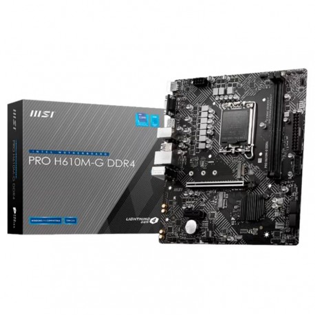 Placa Madre MSI Pro H610M-G DDR4 Socket LGA 1700 Chipset Intel H610 Micro ATX