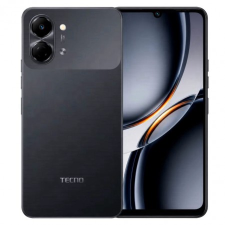 Celular Tecno Spark Go 3 KN3 128GB 4GB RAM Dual SIM Tela 6.74" - Preto (Anatel)