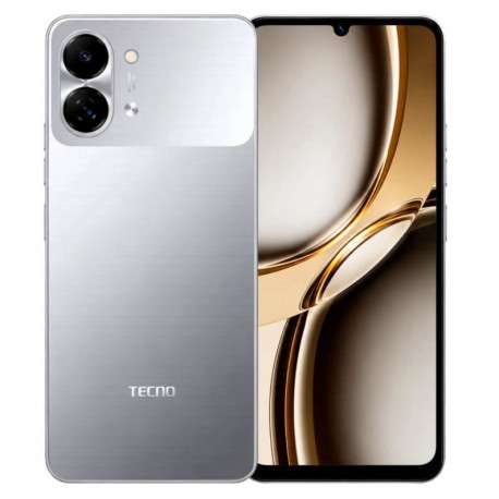 Celular Tecno Spark Go 3 KN3 128GB 4GB RAM Dual SIM Tela 6.74" - Cinza Titânio (Anatel)