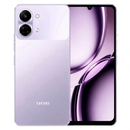 Celular Tecno Spark Go 3 KN3 128GB 4GB RAM Dual SIM Tela 6.74" - Aurora Purple (Anatel)