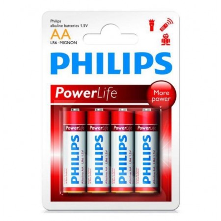 PILHA ALCALINA PHILIPS AA COM 4