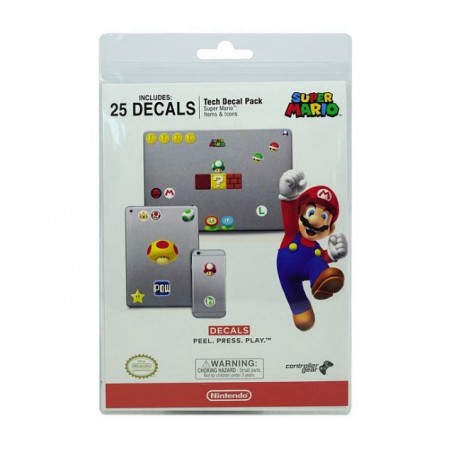 ADESIVOS COM PERSONAGEM NINTENDO SUPER MARIO 039042 25 ADESIVOS