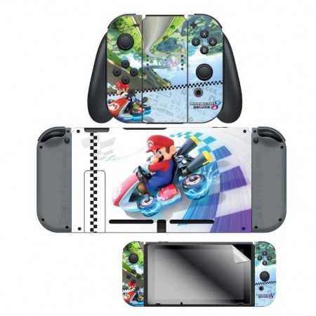 ADESIVO PARA NINTENDO SWITCH MARIO KART 8 ANTI GRAVITY 024884 COM 2 ADESIVOS