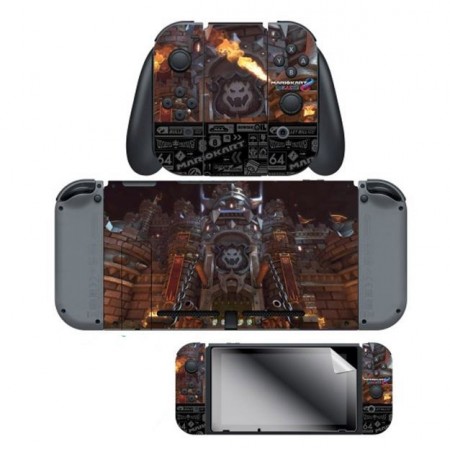 ADESIVO PARA NINTENDO SWITCH MARIO KART 8 BOWSER CASTLE 024860 COM 2 ADESIVOS