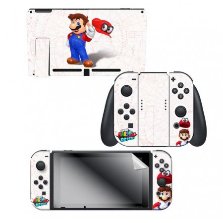 ADESIVO PARA NINTENDO SWITCH MARIO ODYSSEY MARIO MAP 022743 COM 2 ADESIVOS
