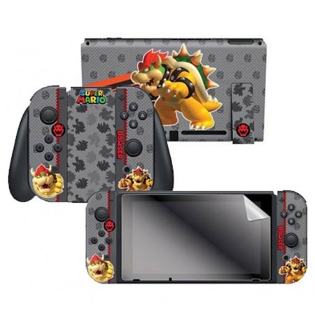 ADESIVO PARA NINTENDO SWITCH SUPER MARIO BOWSER SKIN 023498 COM 2 ADESIVOS