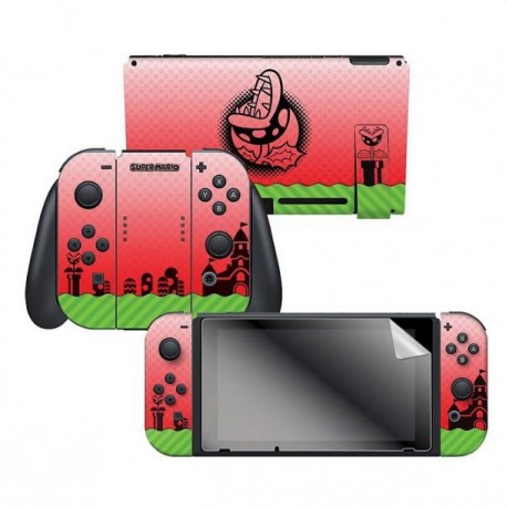 ADESIVO PARA NINTENDO SWITCH SUPER MARIO PIRANHA SKIN 023610 CON 2 ADESIVOS