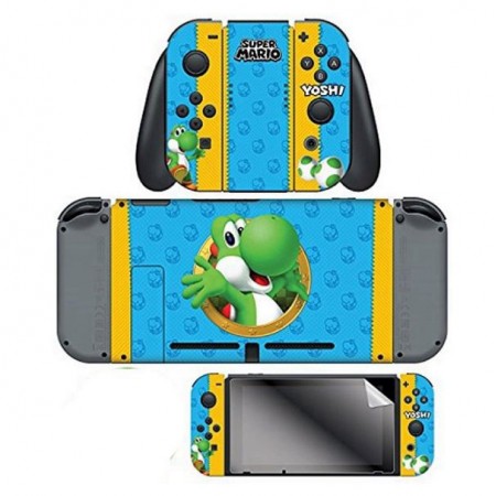 ADESIVO PARA NINTENDO SWITCH SUPER MARIO YOSHI SKIN 024679 COM 2 ADESIVOS