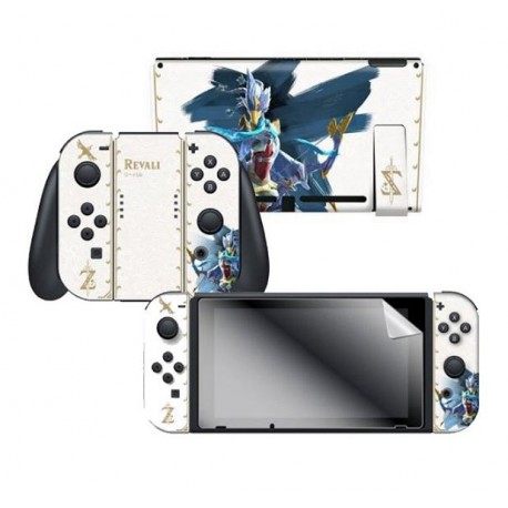 ADESIVO PARA NINTENDO SWITCH ZELDA REVALI WHITE 022293 COM 2 ADESIVOS