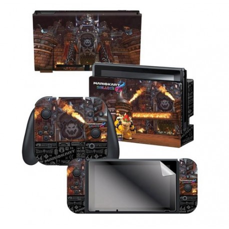 ADESIVO PARA NINTENDO SWITCH MARIO KART 8 BOWSER CASTLE 023320 CON 3 ADESIVOS