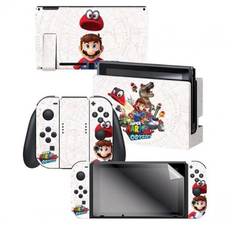 ADESIVO PARA NINTENDO SWITCH MARIO ODYSSEY CAPTURE SKIN 022194 COM 3 ADESIVOS