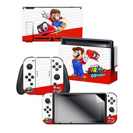 ADESIVO PARA NINTENDO SWITCH MARIO ODYSSEY ODYSSEY SKIN 022507 COM 3 ADESIVOS