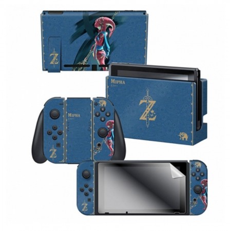 ADESIVO PARA NINTENDO SWITCH ZELDA MIPHA TRIBAL 022309 COM 3 ADESIVOS