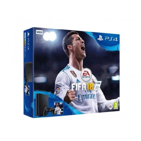 CONSOLE SONY PLAYSTATION 4 SUPER SLIM 500GB COM FIFA 18