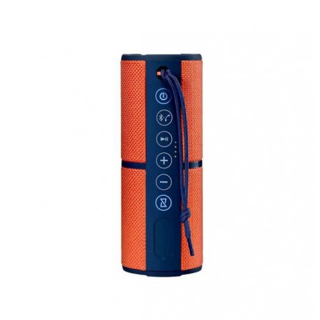 CAJA DE SOM MULTILASER SP246 MINI WATERPROOF BLUETOOTH 15W NARANJADO- AZUL