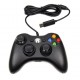 CONTROLE XBOX 360 COM FIO PRETO PARALELO COM CAIXA
