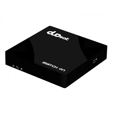 Receptor Duosat Switch On IPTV 4K / 16GB / 1GB RAM / Android - Negro